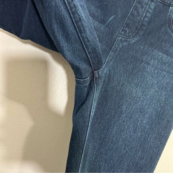 SPANX Jean-Ish Skinny Dark Wash Leggings Jeans Size Medium - Picture 8 of 12